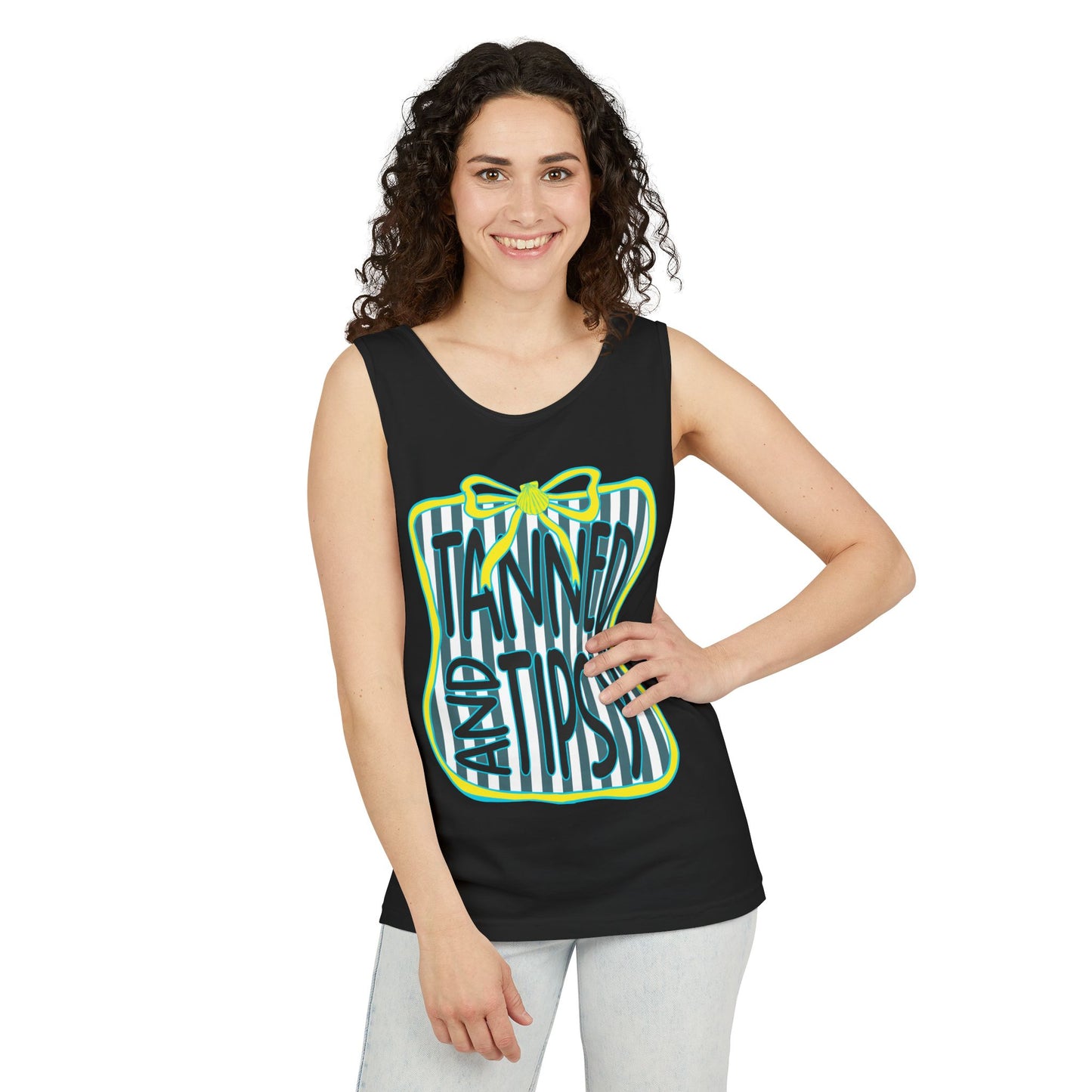Tanned and Tipsy Tank Top — Summer Beach Vacation Tank