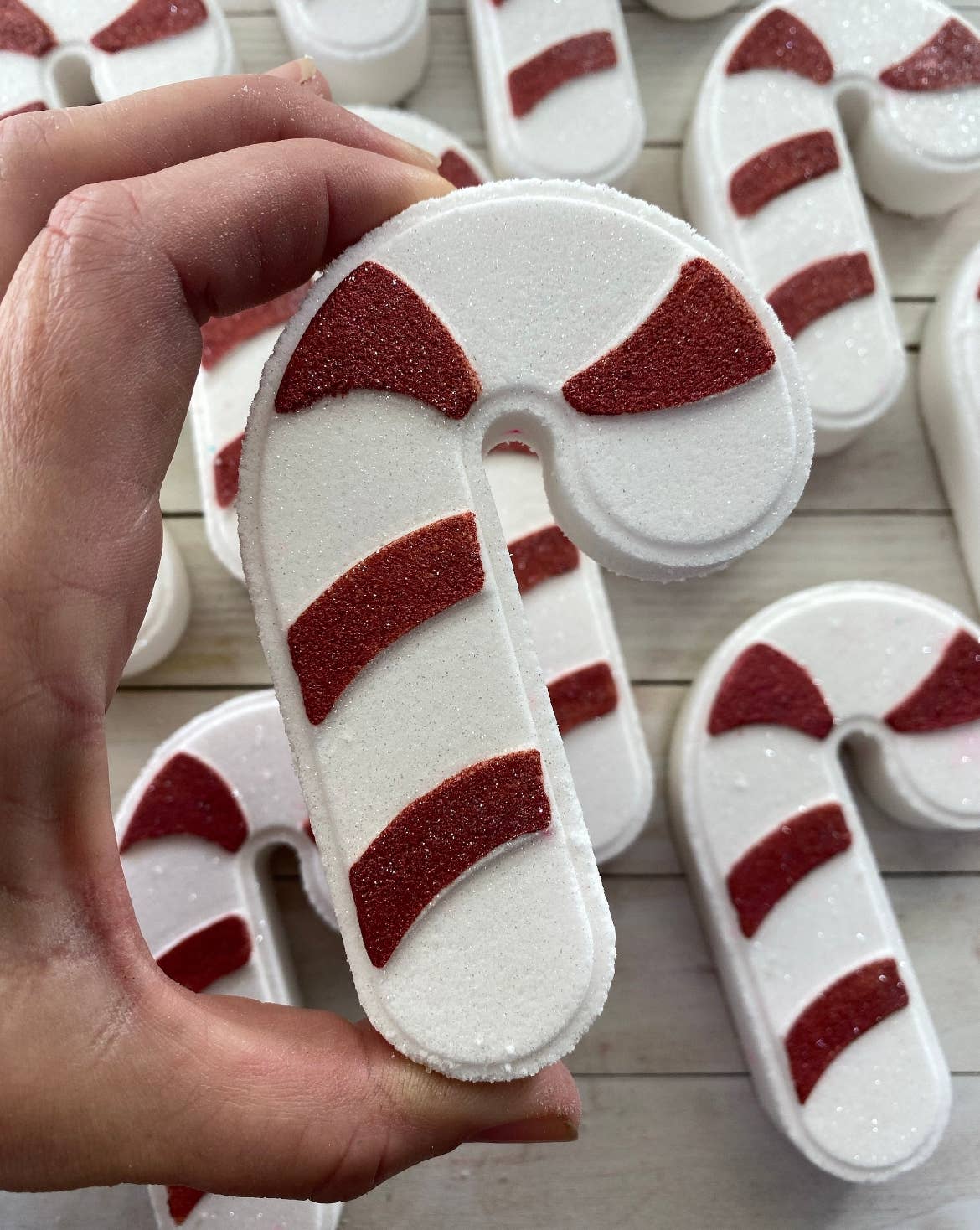 Candy Cane Bath Bomb