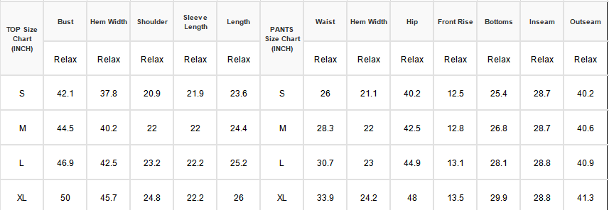 LAS Cozy Striped Elastic Waist Casual Pants Set (S-XL)