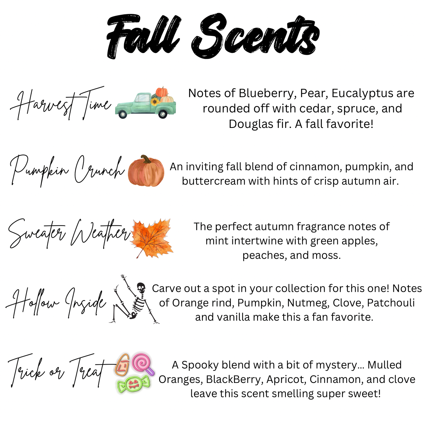 FALL Scent Wax Melt Crumbles