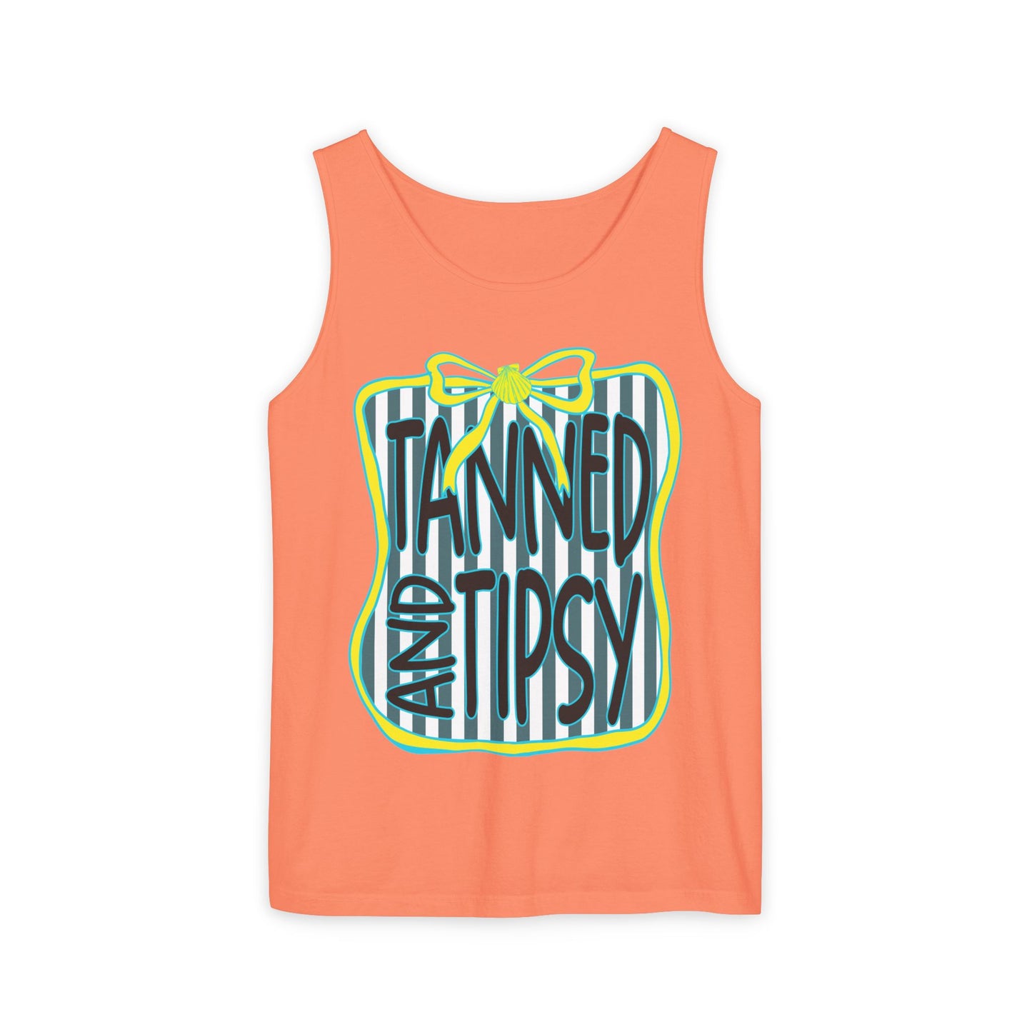 Tanned and Tipsy Tank Top — Summer Beach Vacation Tank
