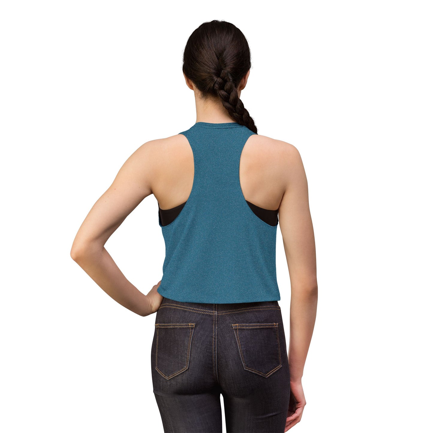 Lake Bum Crop Top — Women's Casual Summer Tank (colorful distressed text)