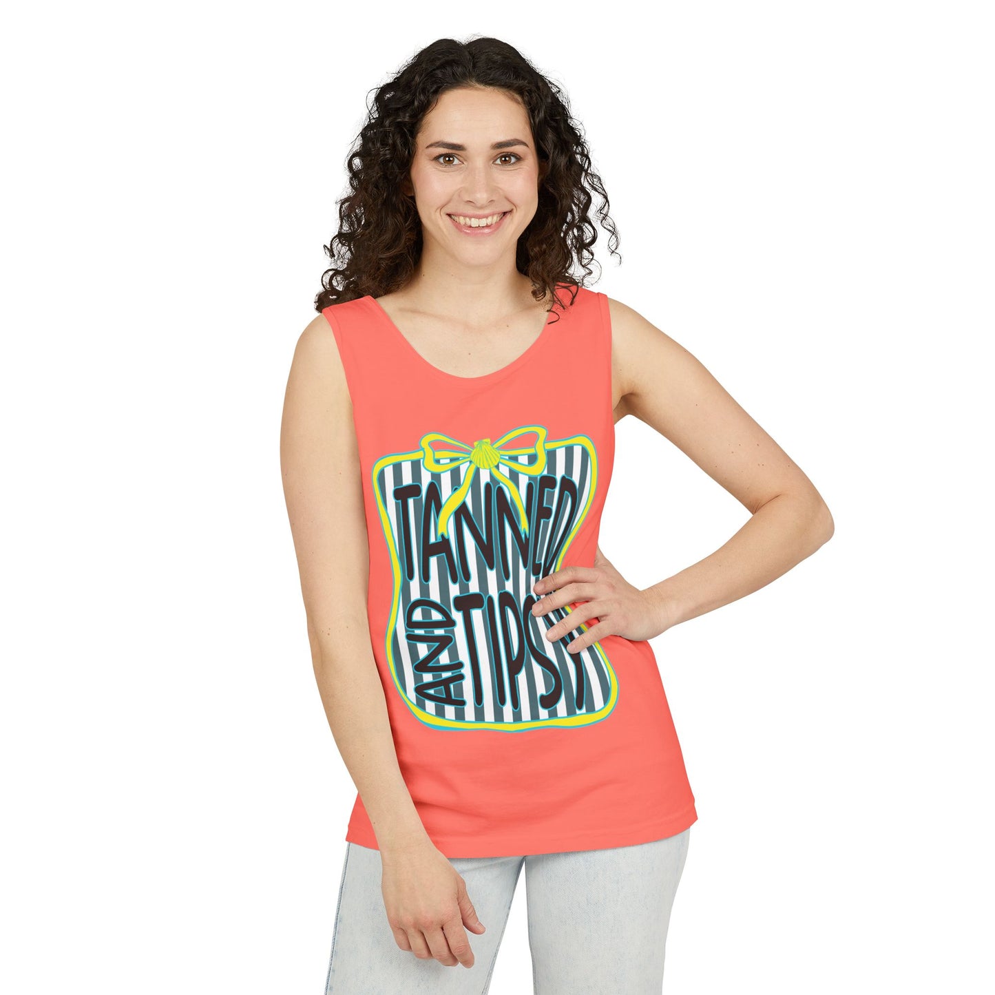 Tanned and Tipsy Tank Top — Summer Beach Vacation Tank