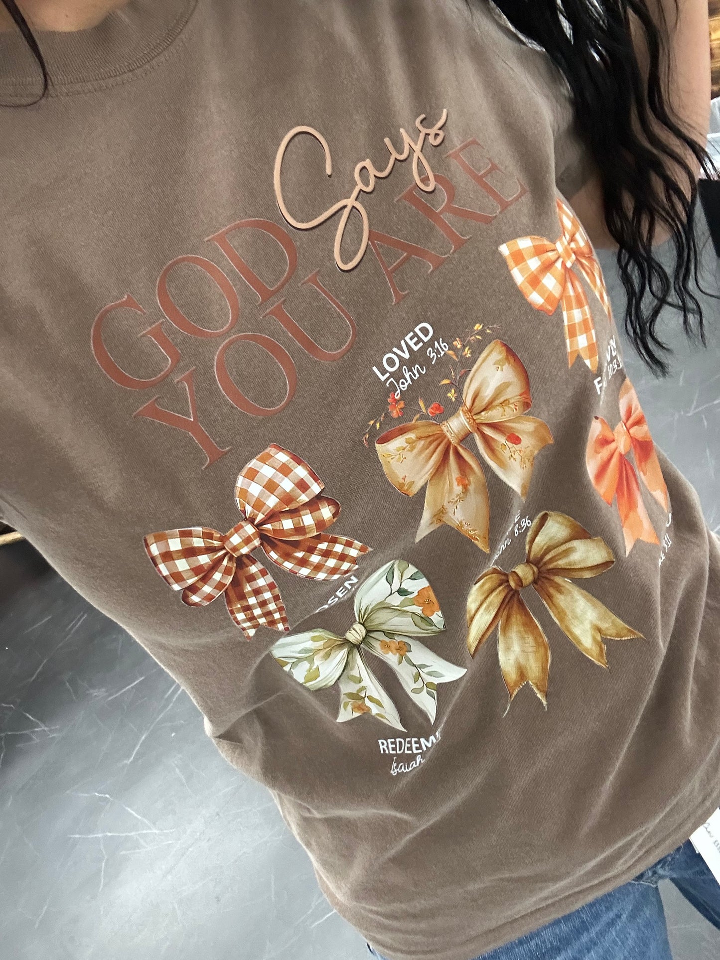 God Says Fall Comfort Colors Graphic Tee