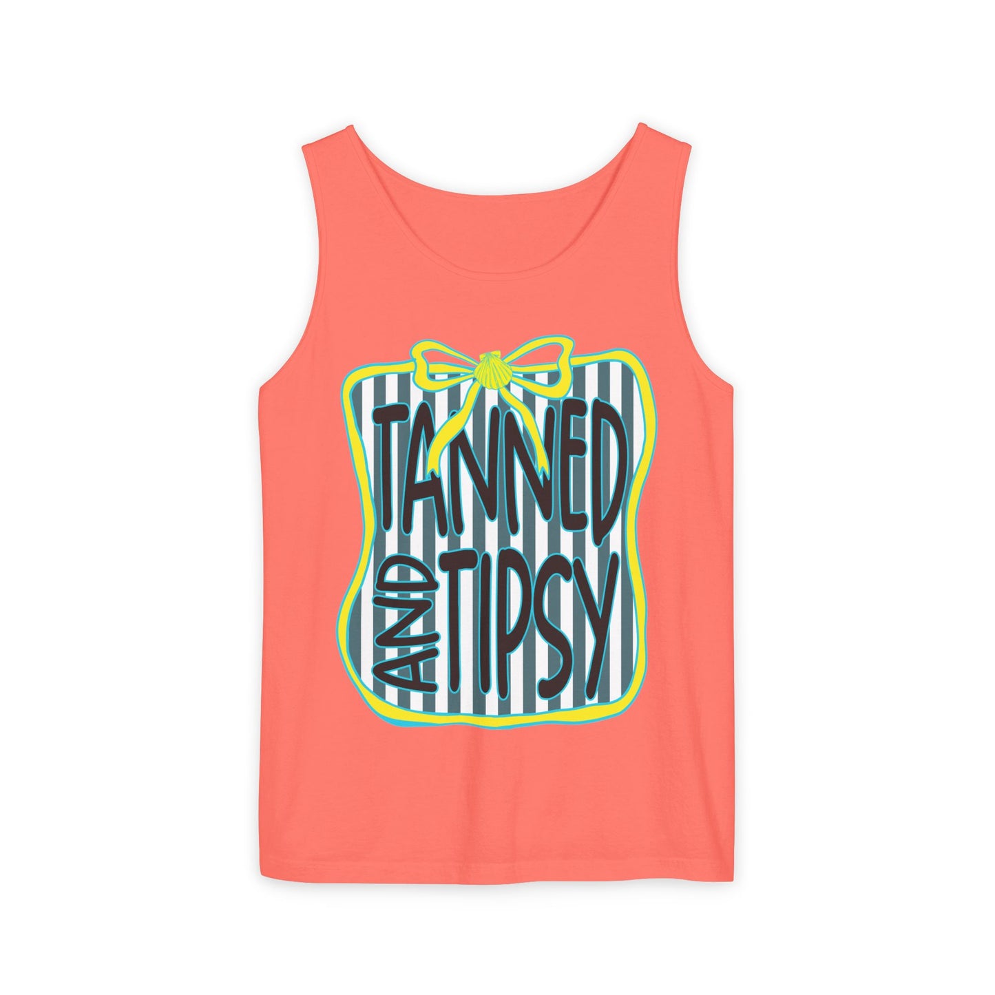 Tanned and Tipsy Tank Top — Summer Beach Vacation Tank