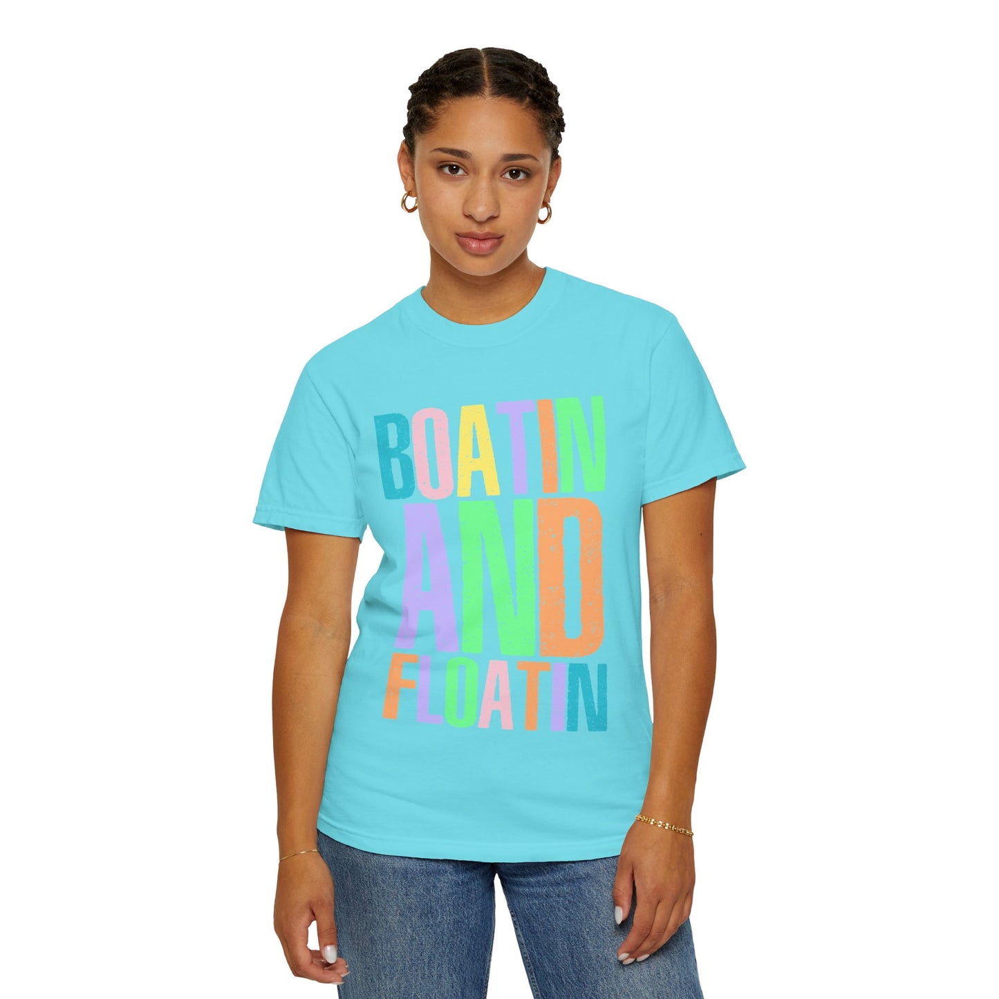 Boatin' and Floatin' T-Shirt – Bright Summer Boating Tee