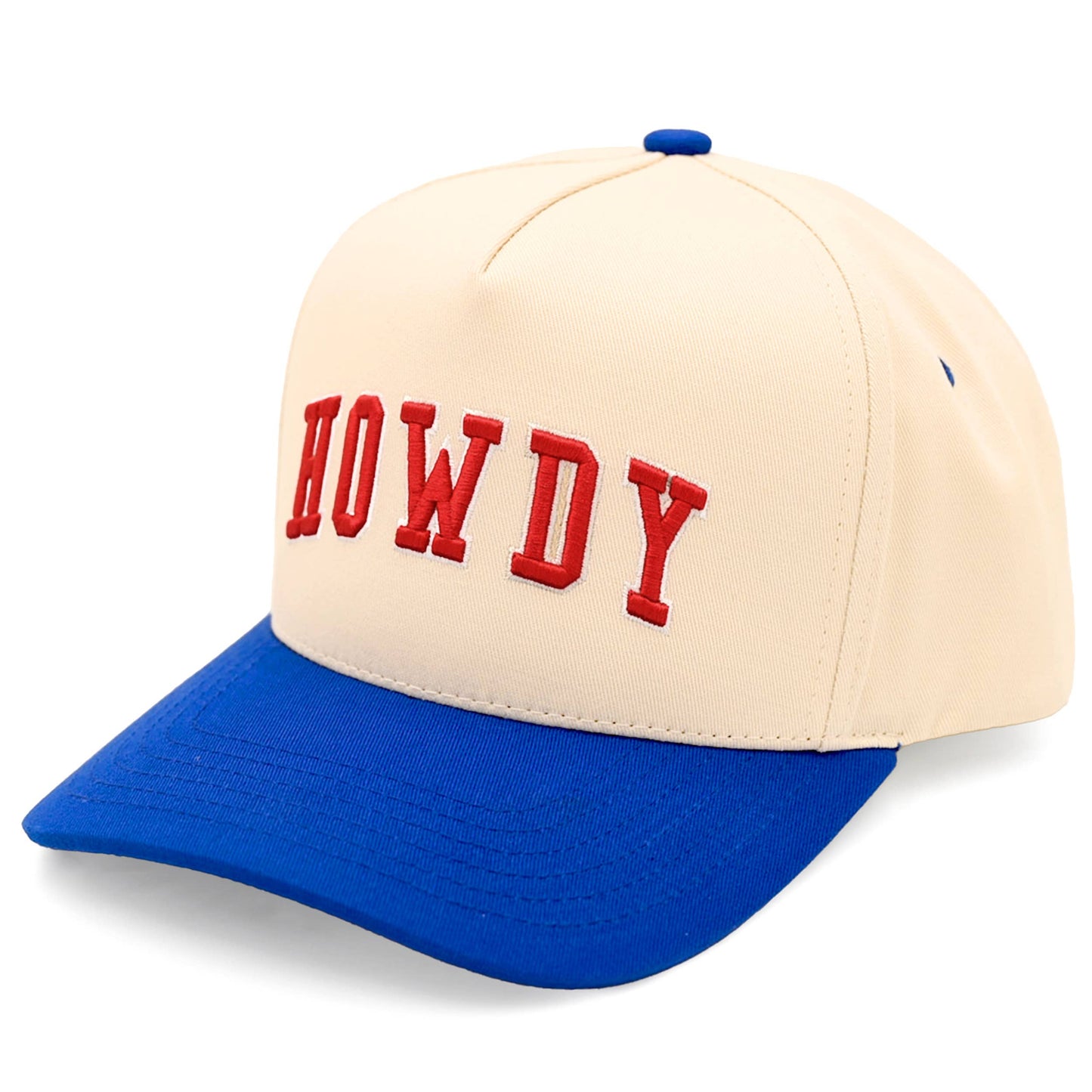 C.C HOWDY Letter Embroidered Two Tone Trucker Cap