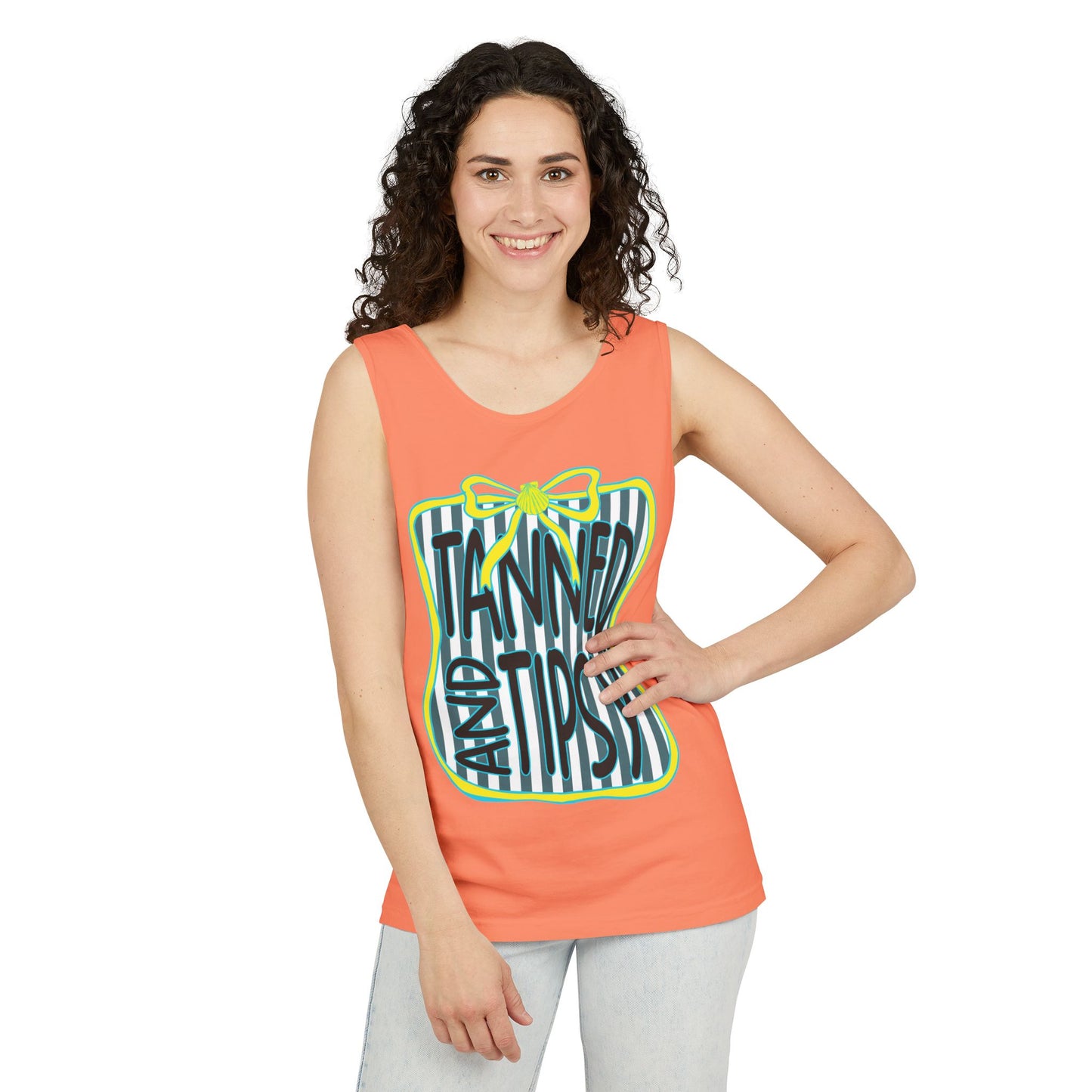 Tanned and Tipsy Tank Top — Summer Beach Vacation Tank