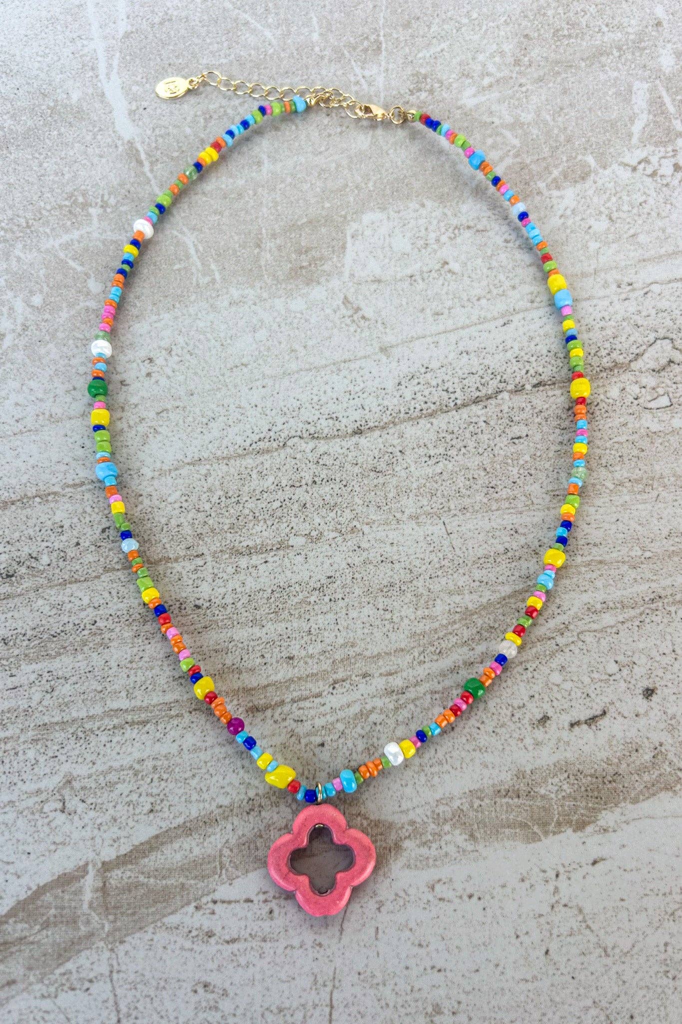 Dekoor Necklace Pink