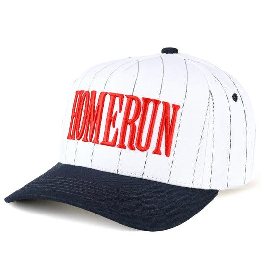 C.C HOMERUN Letter Stripe Pattern Trucker Cap