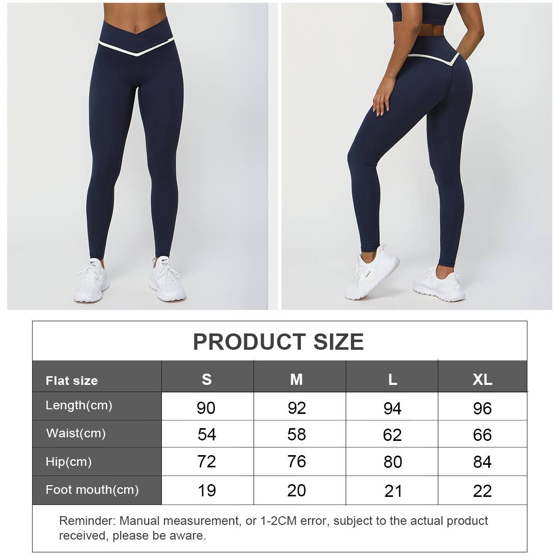 Women Color Block Fitness Cross Waist Sport Yoga Leggings