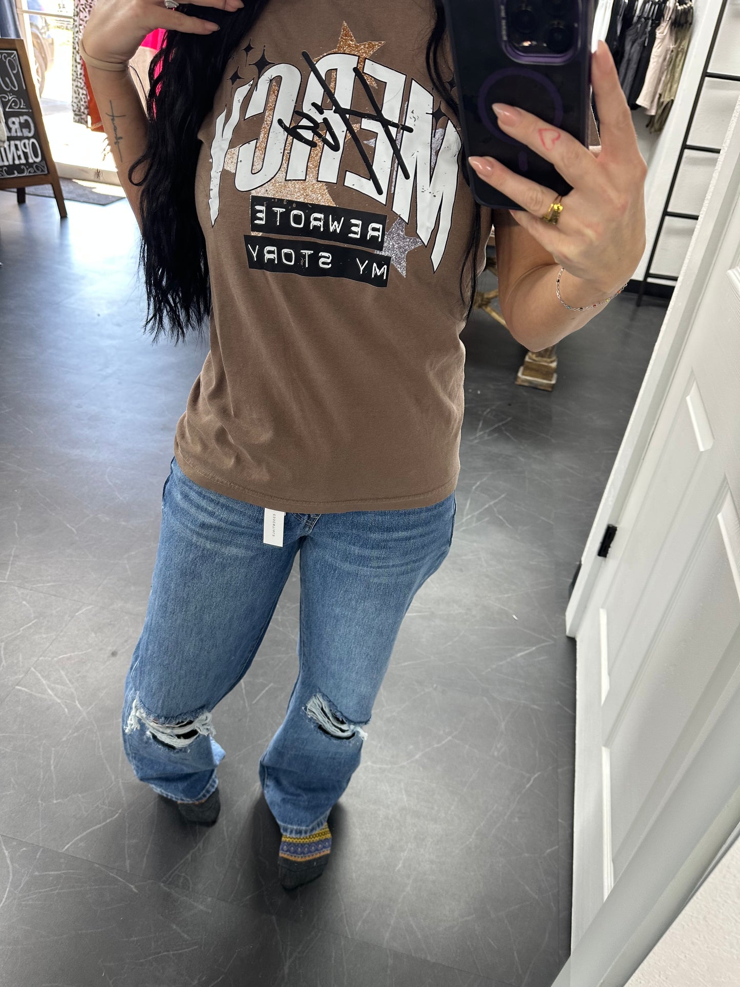 His Mercy Rewrote My Story Tee