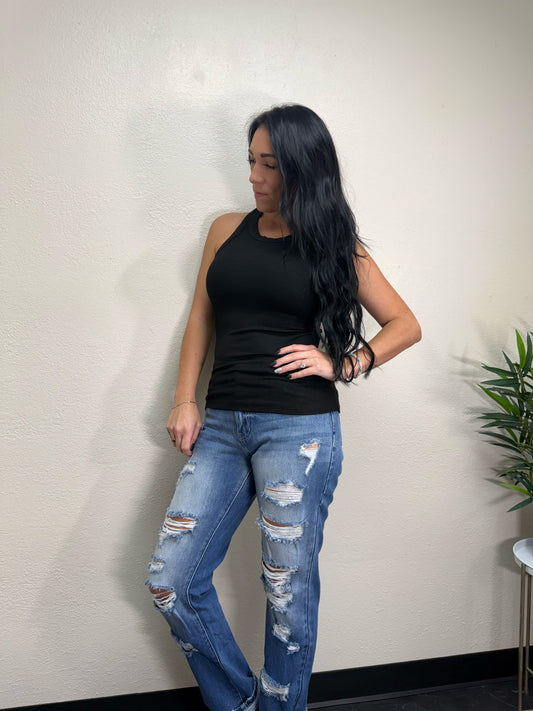 Round neck Sleeveless tank Top