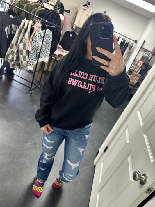 Blue Collar Pillows Sweatshirt 