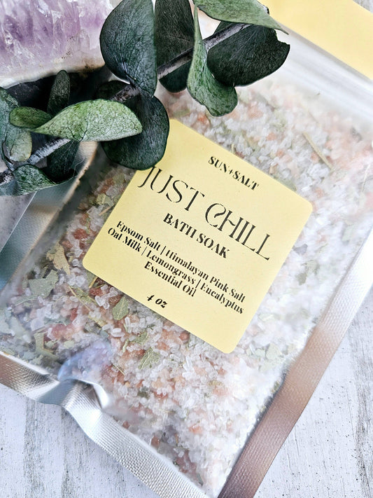 Just Chill Bath Soak - Bath Salts - Single Use