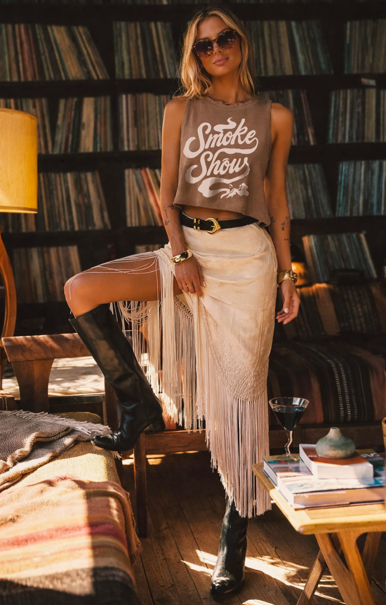 Smoke show Muscle Crop Top
