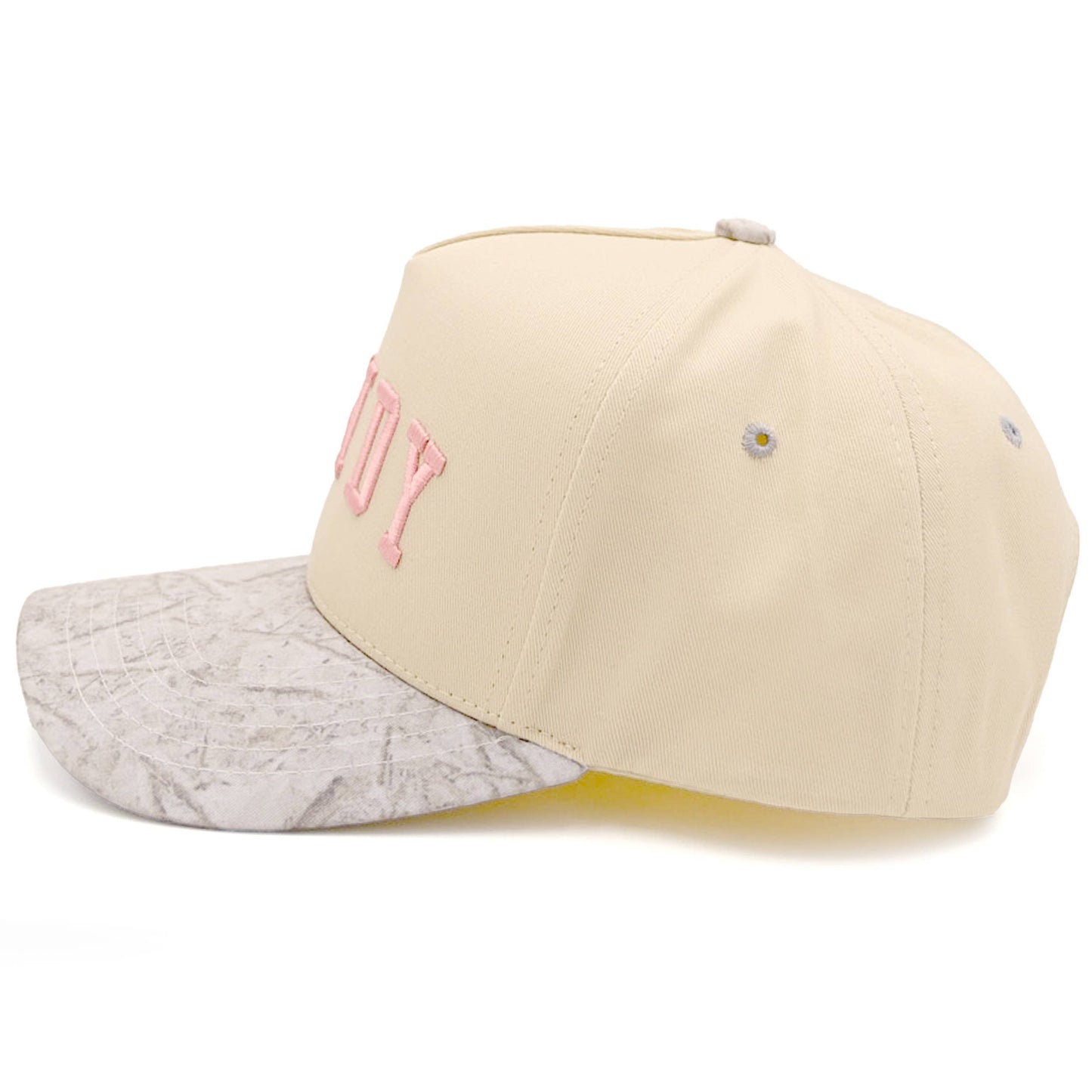 C.C HOWDY Letter Embroidered Two Tone Trucker Cap