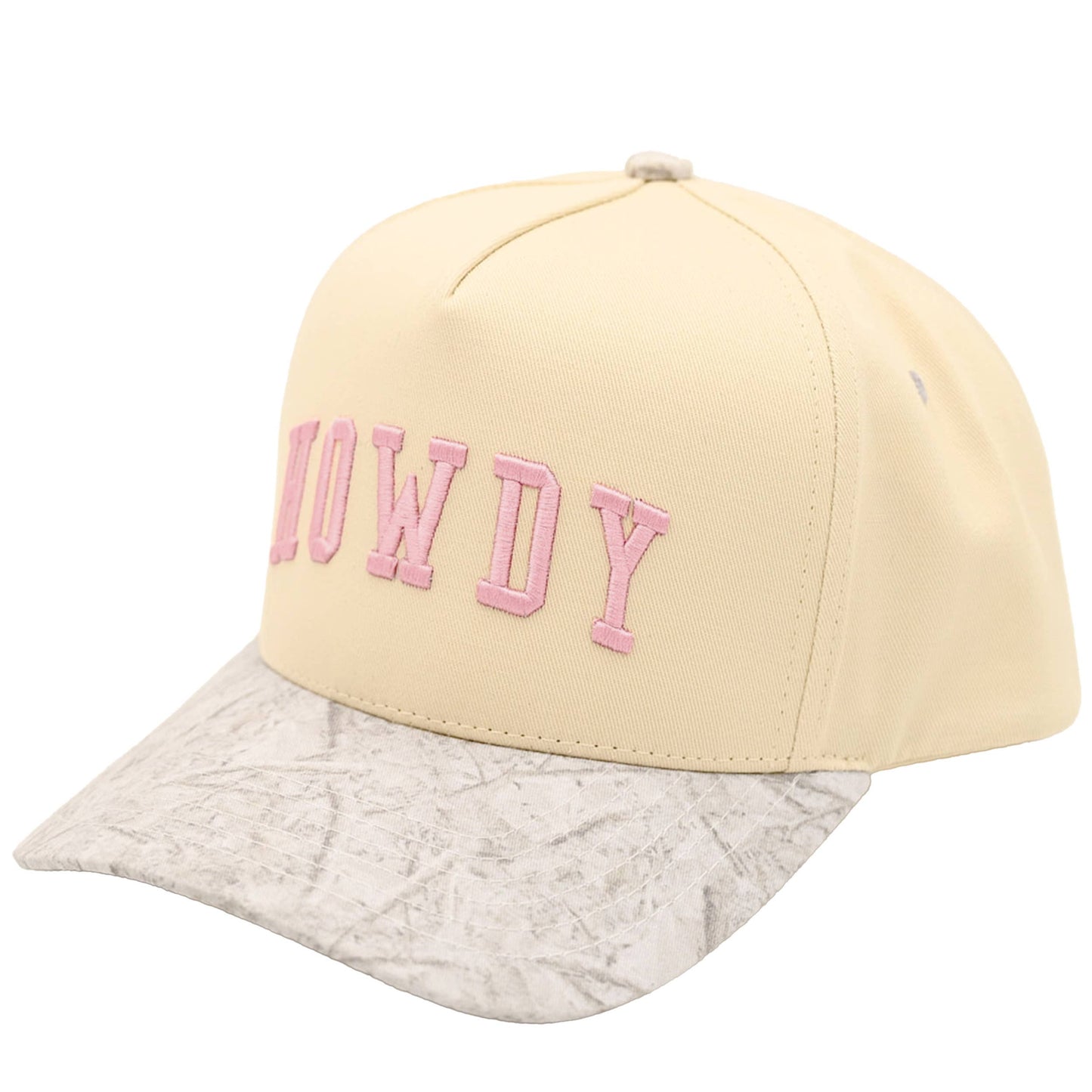 C.C HOWDY Letter Embroidered Two Tone Trucker Cap