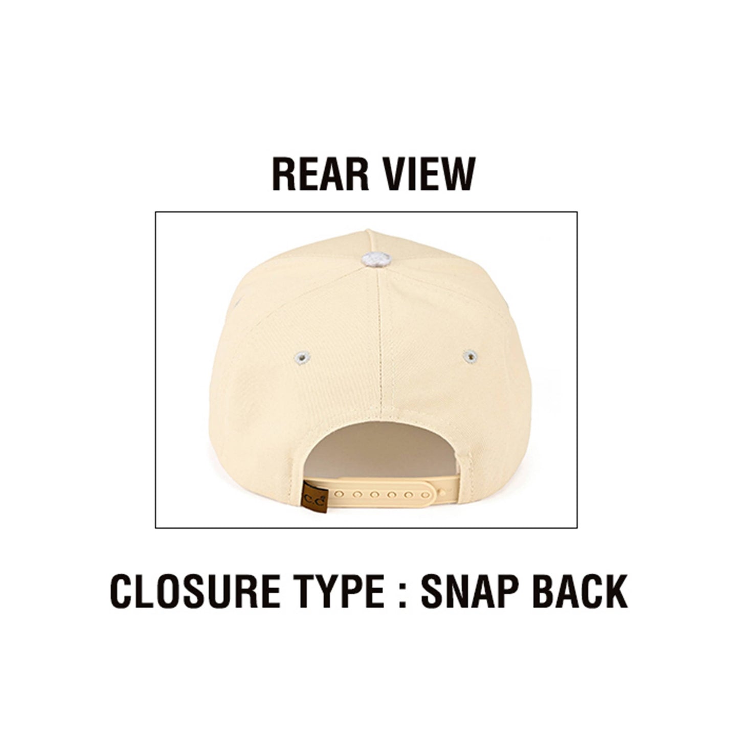 C.C HOWDY Letter Embroidered Two Tone Trucker Cap